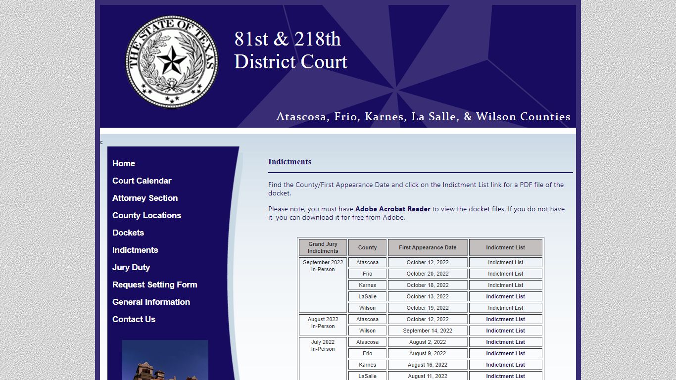 DC Indictments - txcourts.gov